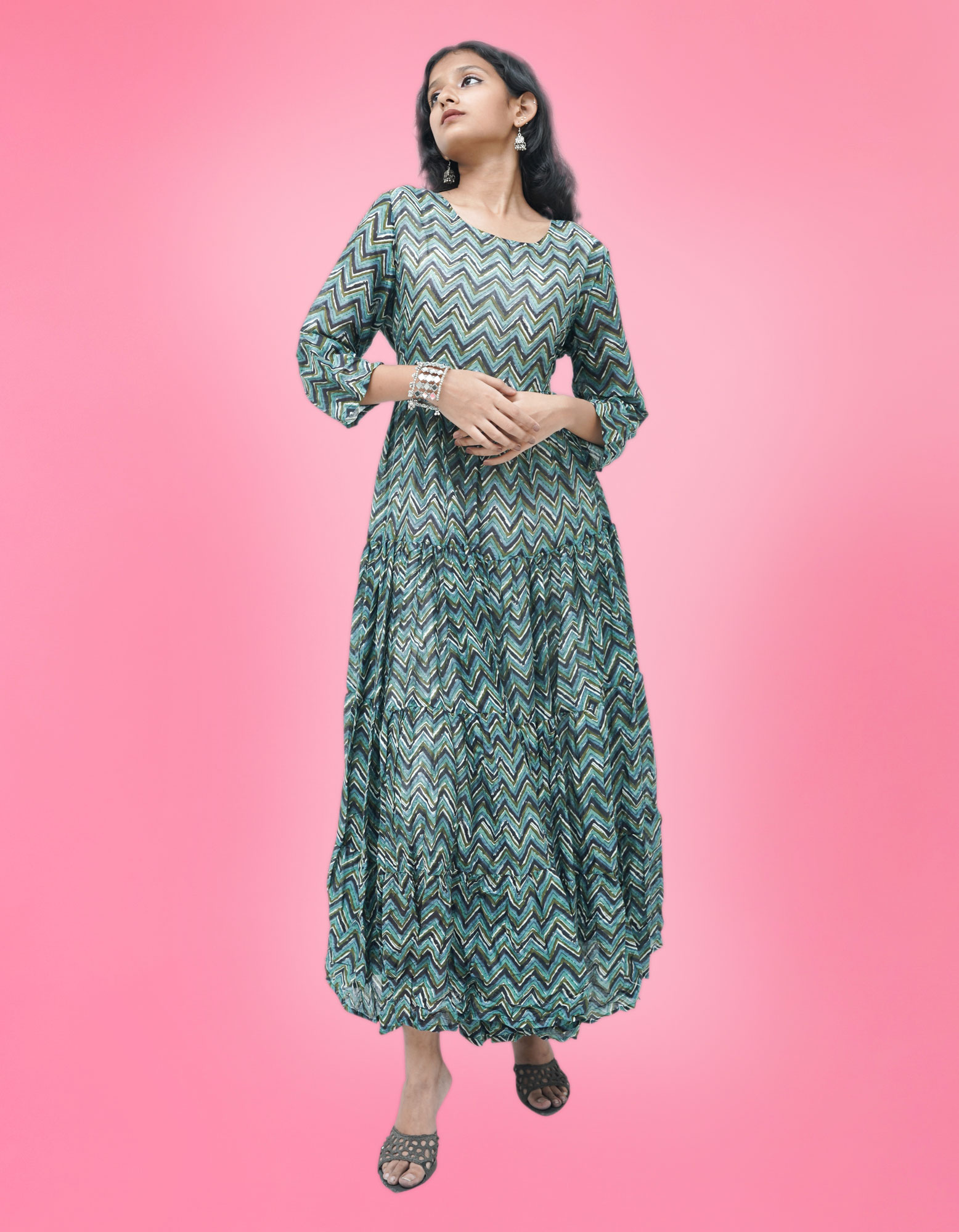 A Line Frock Cotton with lining