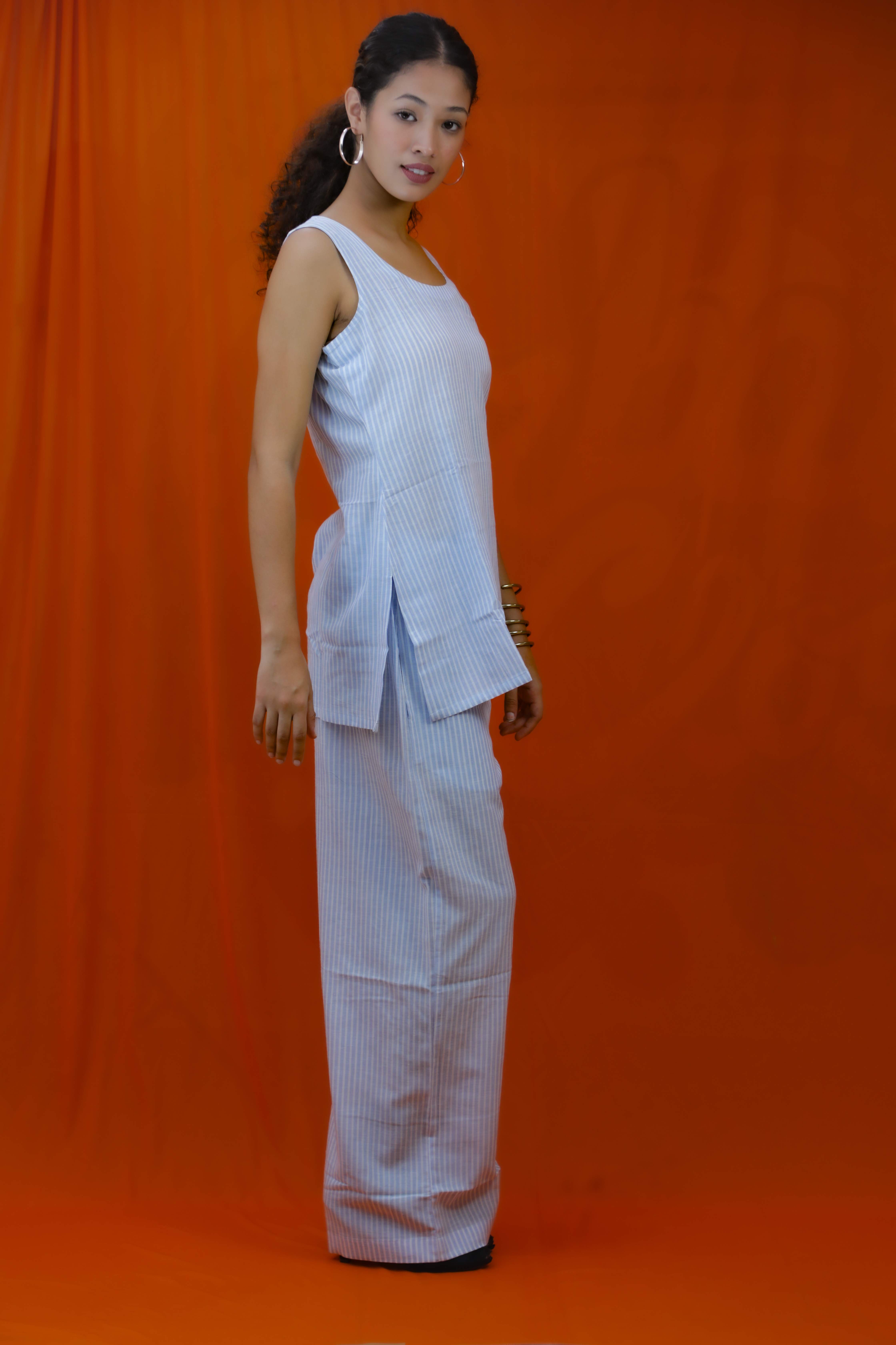 Blue Kurta Top and Pant