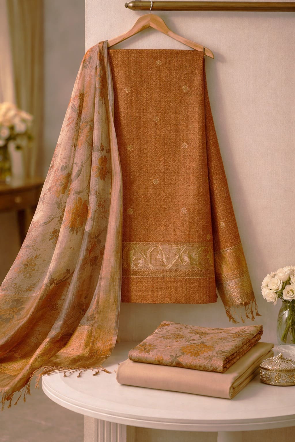 Terra Silk Boat-Neck Set